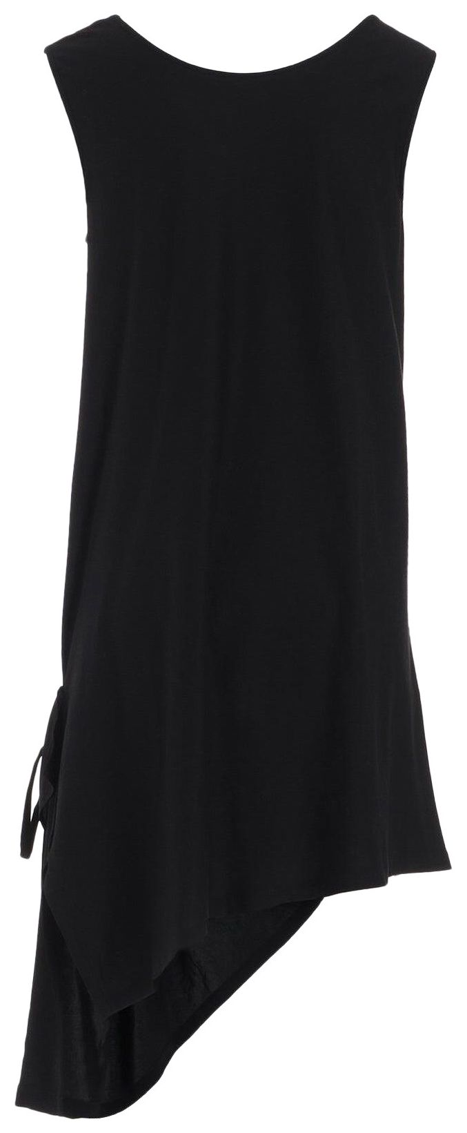 Ys Sleeveless Asymmetrical Tunic Black