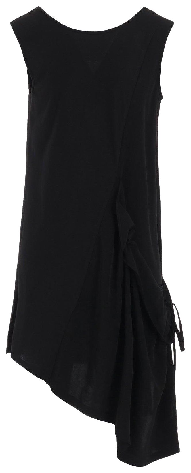 Ys Sleeveless Asymmetrical Tunic Black