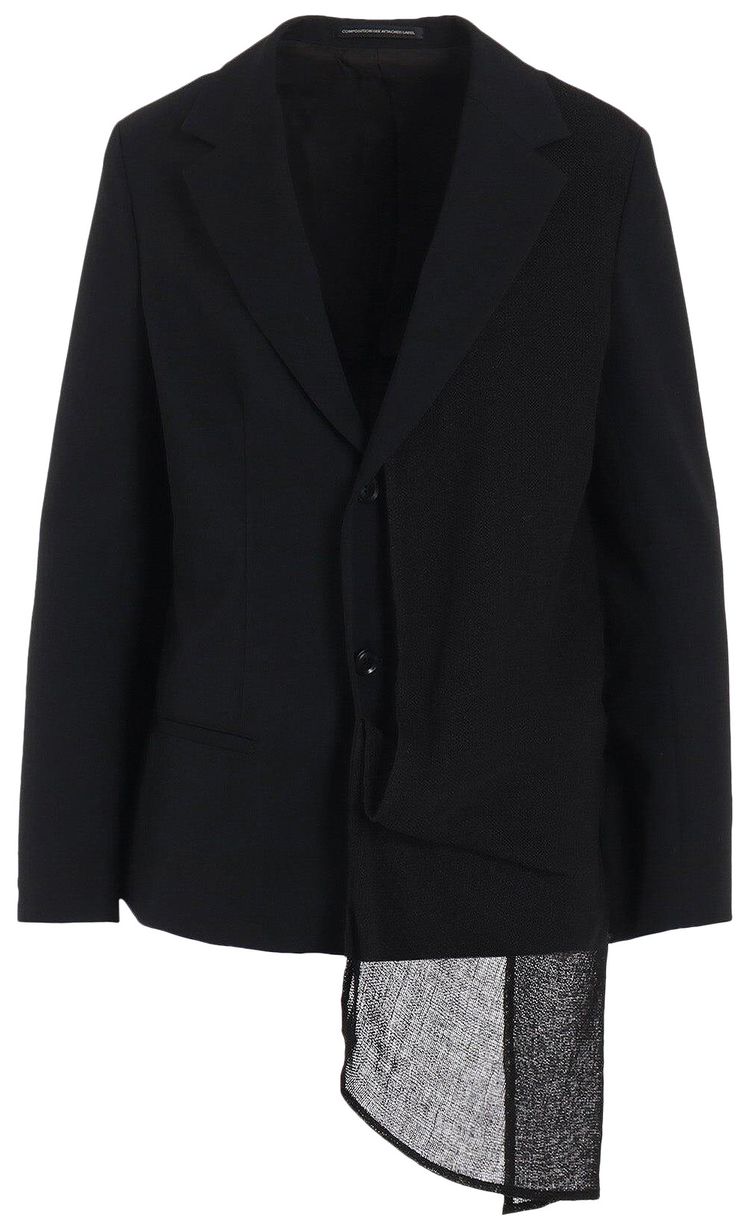 Ys Left Doubled Jacket Black