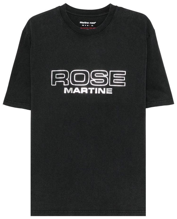 Martine Rose Classic T Shirt Black WashedBlack