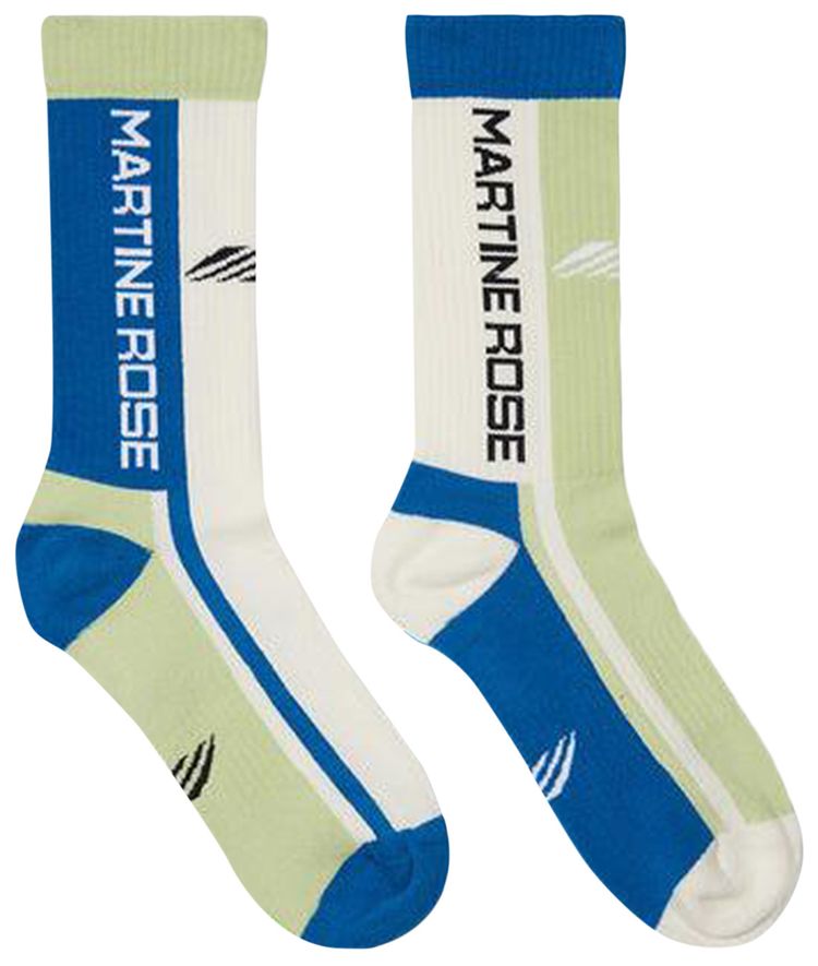 Martine Rose Sports Sock Multi Pack GreenBlue