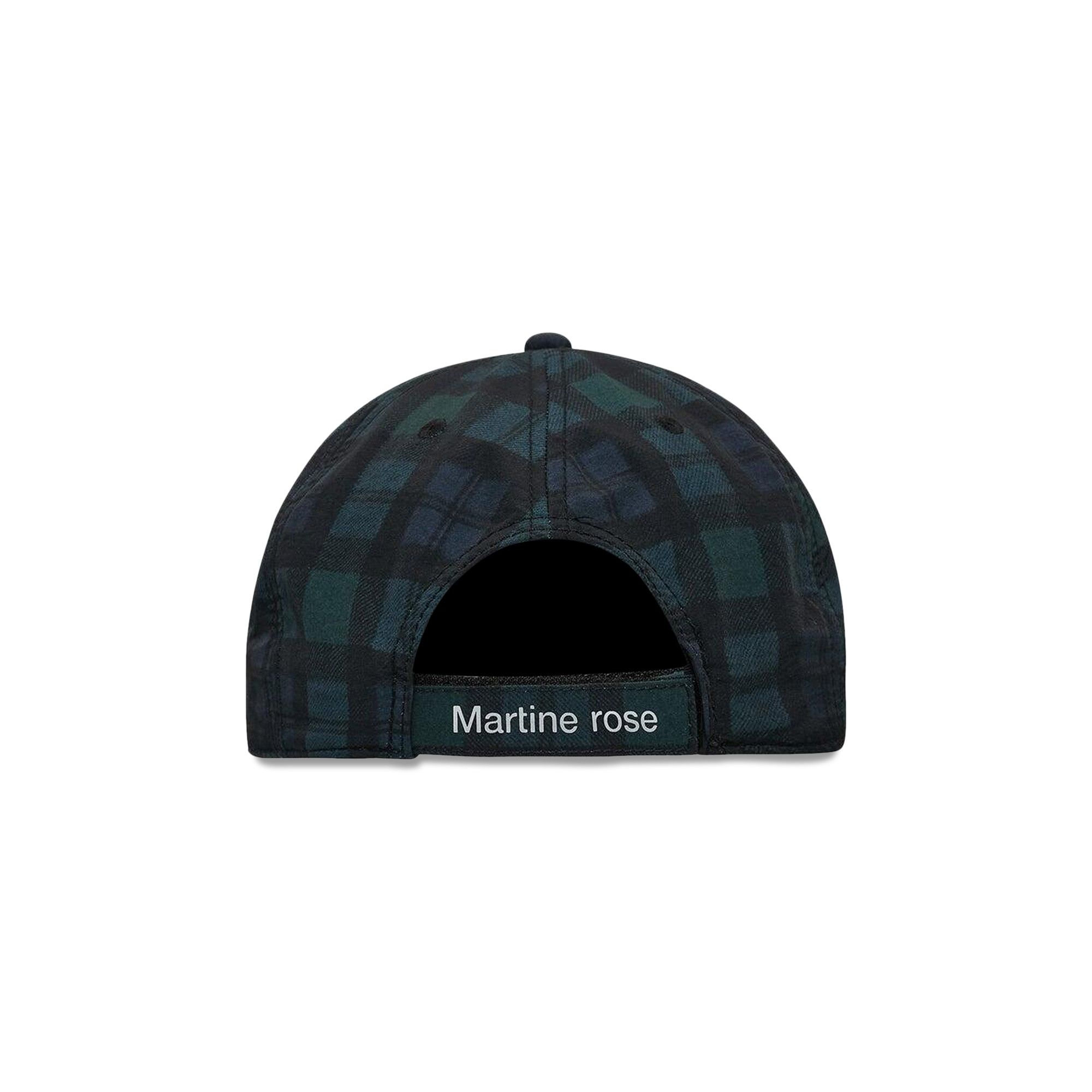 Buy Martine Rose Nylon Cap 'Black/Tartan' - 1198WP11024 BLAC