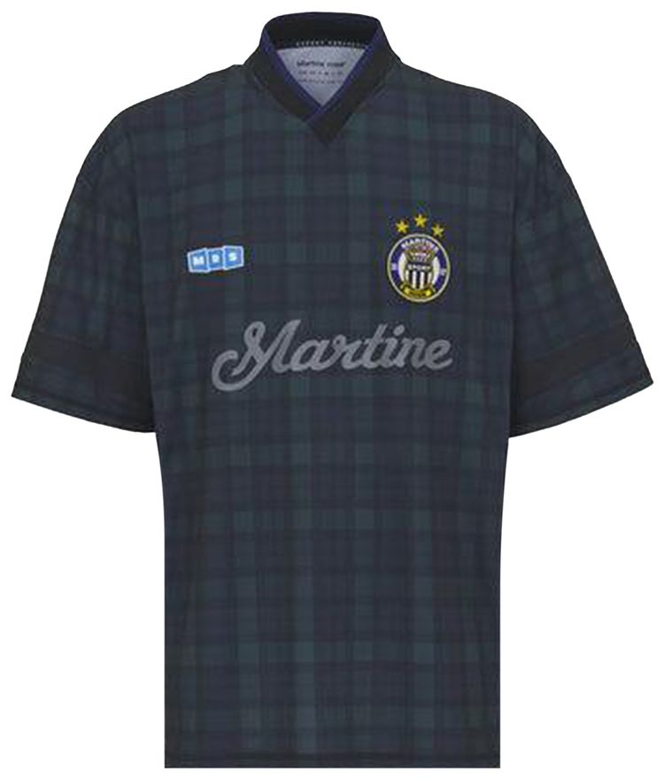 Martine Rose Football Shirt BlackTartan