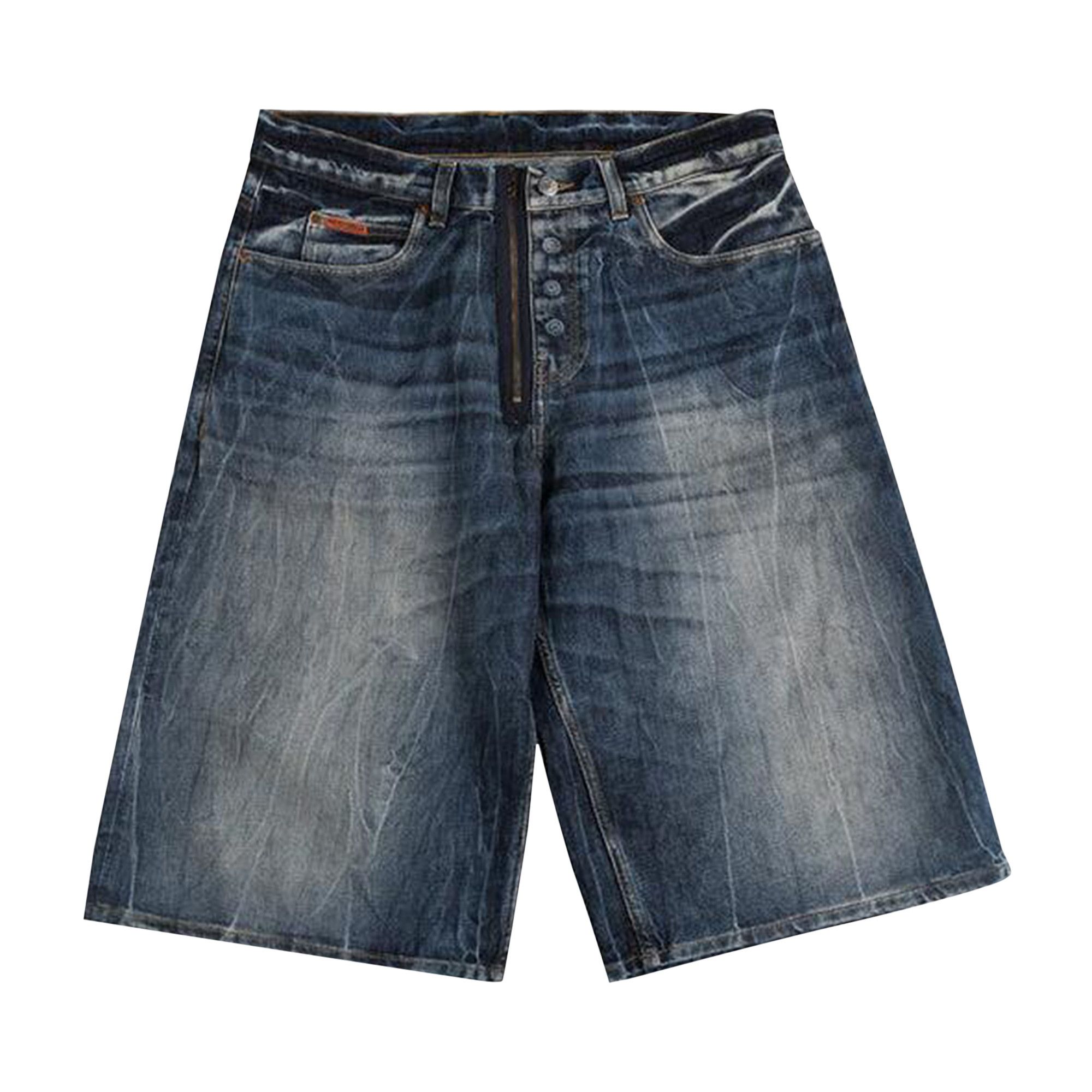 Buy Martine Rose Zip Jean Short 'Blue Acid' - 247WD07515 BLUE | GOAT