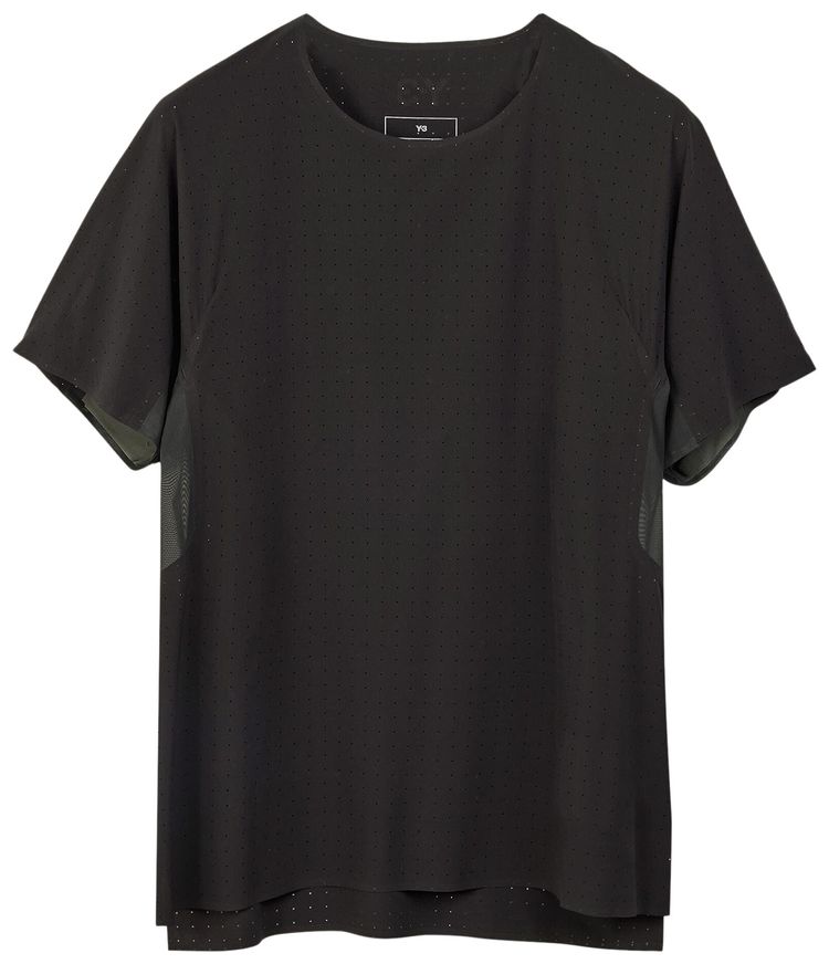 Y 3 Run Short Sleeve Tee Black
