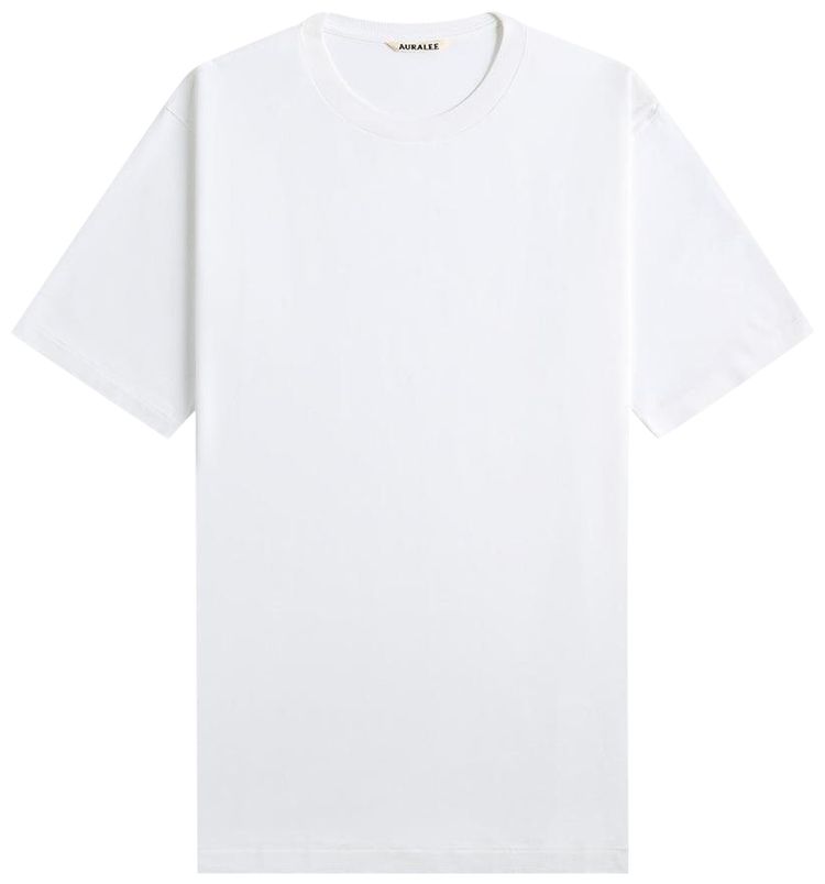 Auralee Luster Plaiting Tee White