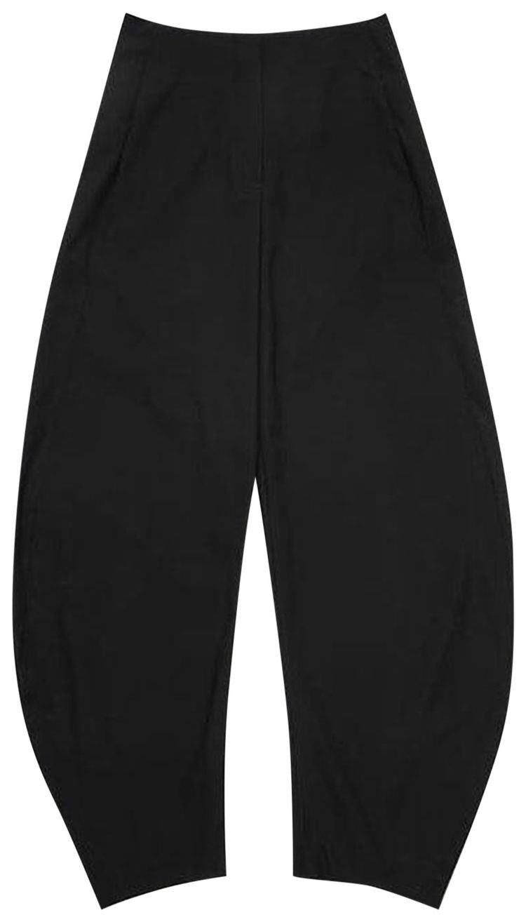 Amomento Curved Silhouette Pants Black