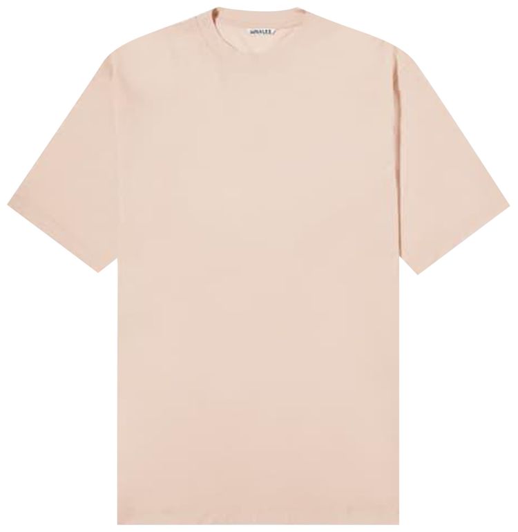Auralee Super Soft Wool Jersey Tee Light Pink