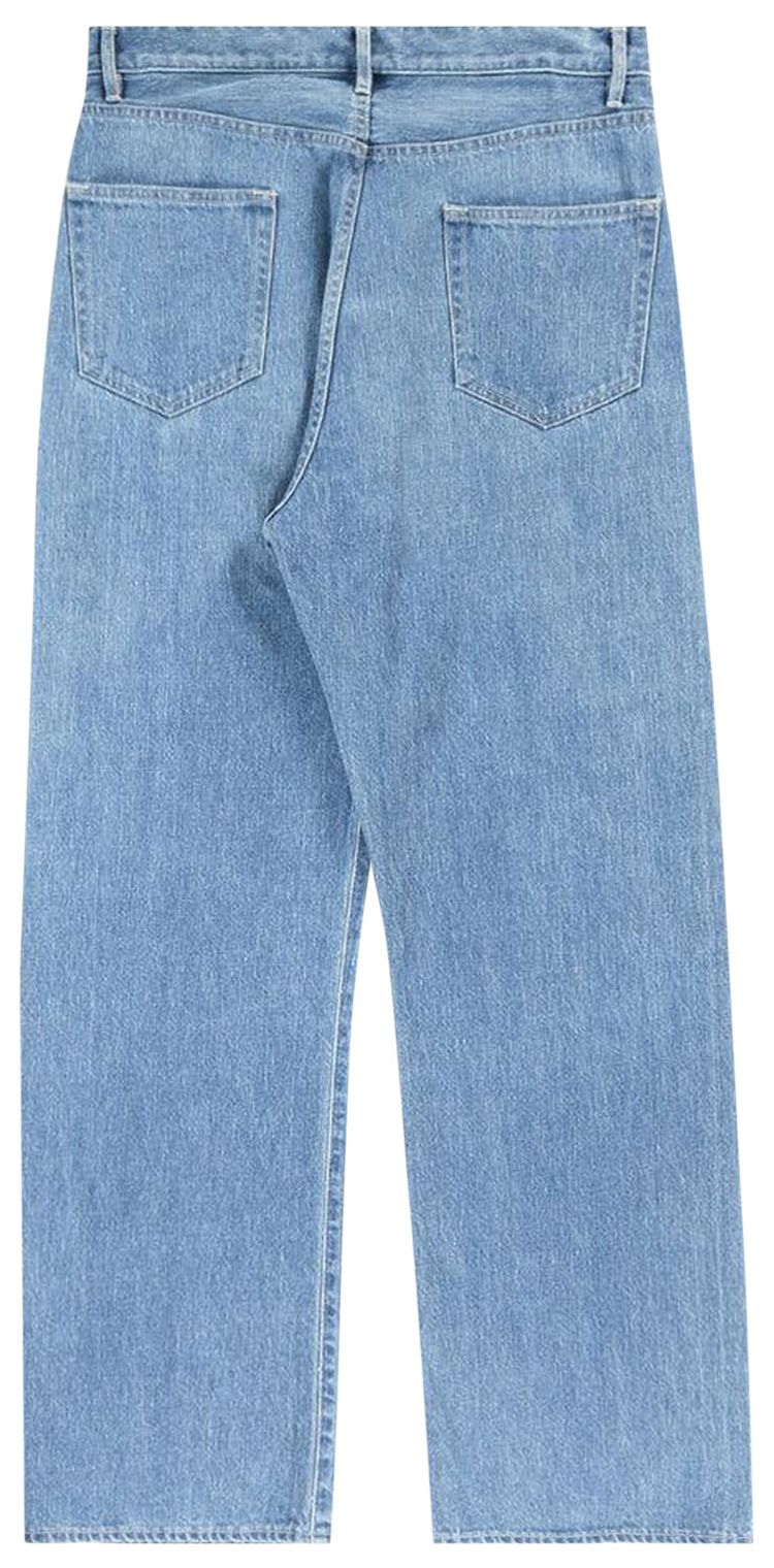Auralee Selvedge Faded Light Denim Pants Light Indigo