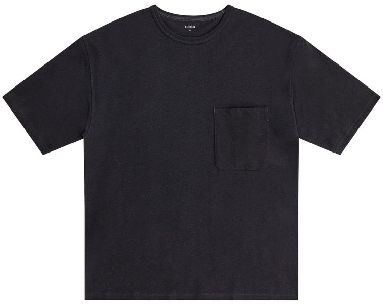 Lemaire Boxy Short Sleeve T Shirt Jet Black
