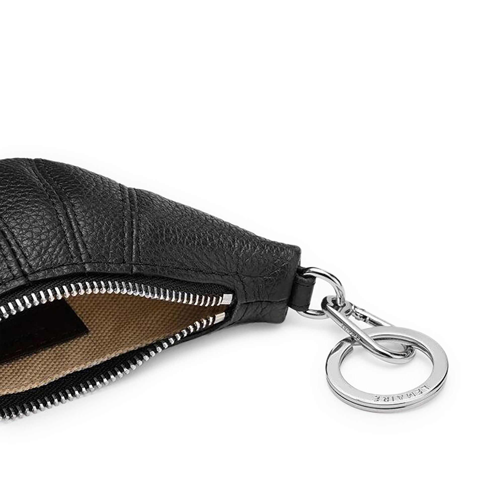Buy Lemaire Mini Croissant Keyring 'Black' - SL0082 LL0018