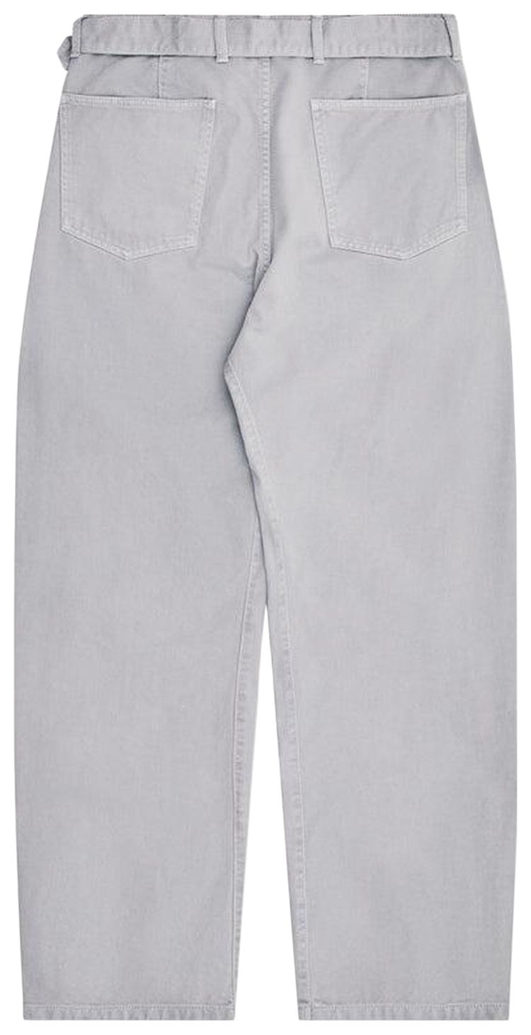 Lemaire Twisted Belted Pants Snowy BlueGrey