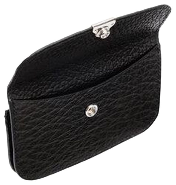 Lemaire Soft Tab Card Holder Coin Purse Black