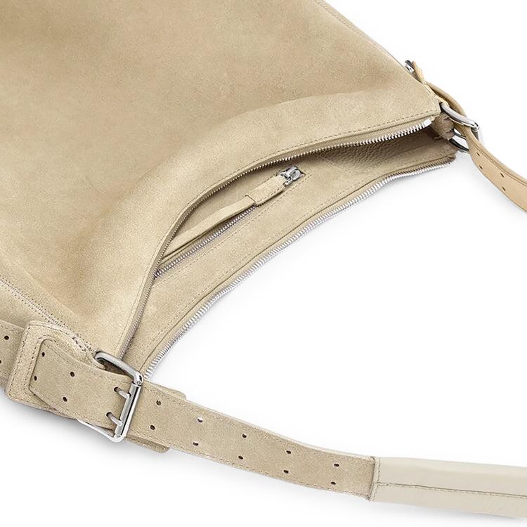 Lemaire Belted Hobo Bag Biscuit