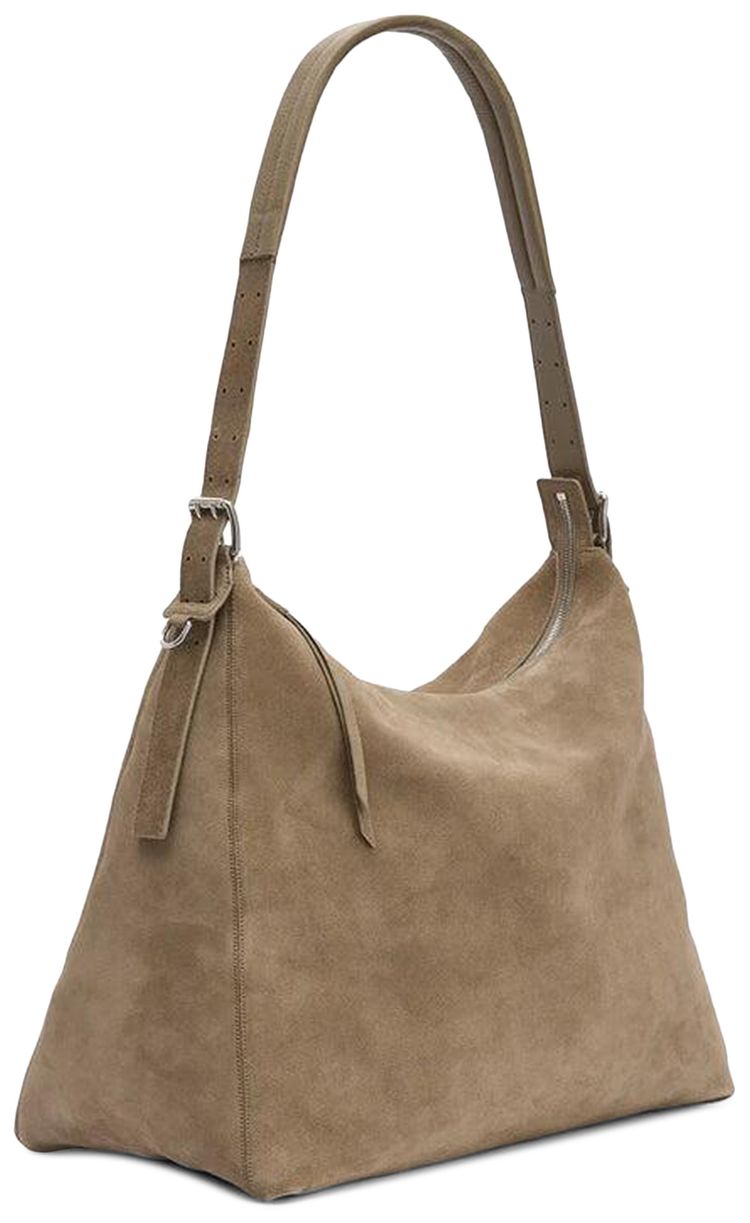 Lemaire Belted Hobo Bag Pebble