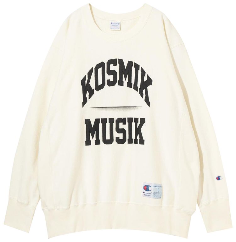 Undercover x Champion Kosmik Musik Sweatshirt Ivory