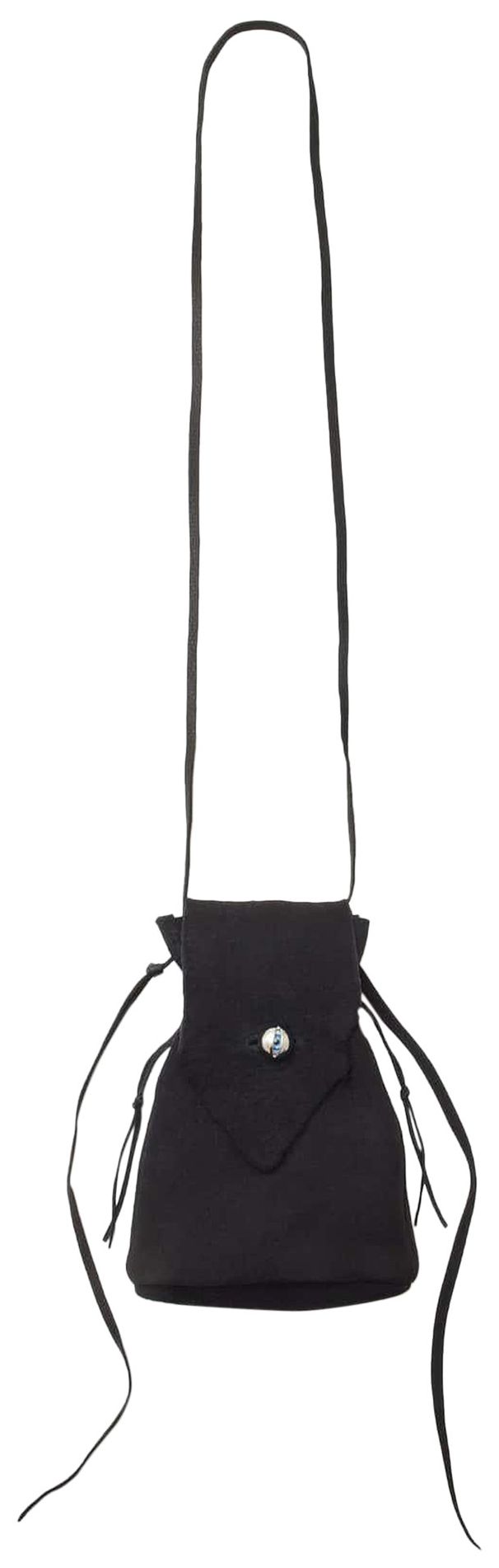 Undercover Deer Skin Leather Crossbody Bag Black