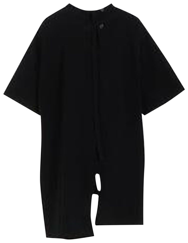 Yohji Yamamoto Pour Homme Binder Henry Neck Short Sleeve Tee Black