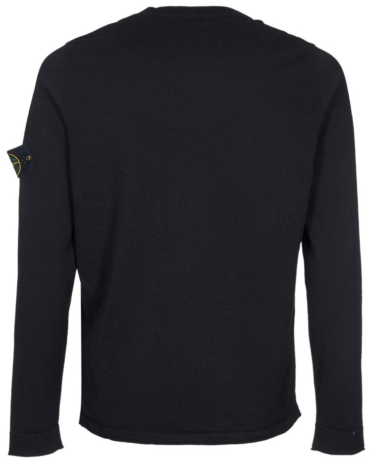 Stone Island Light Raw Stocking Stitch Sweatshirt Navy Blue