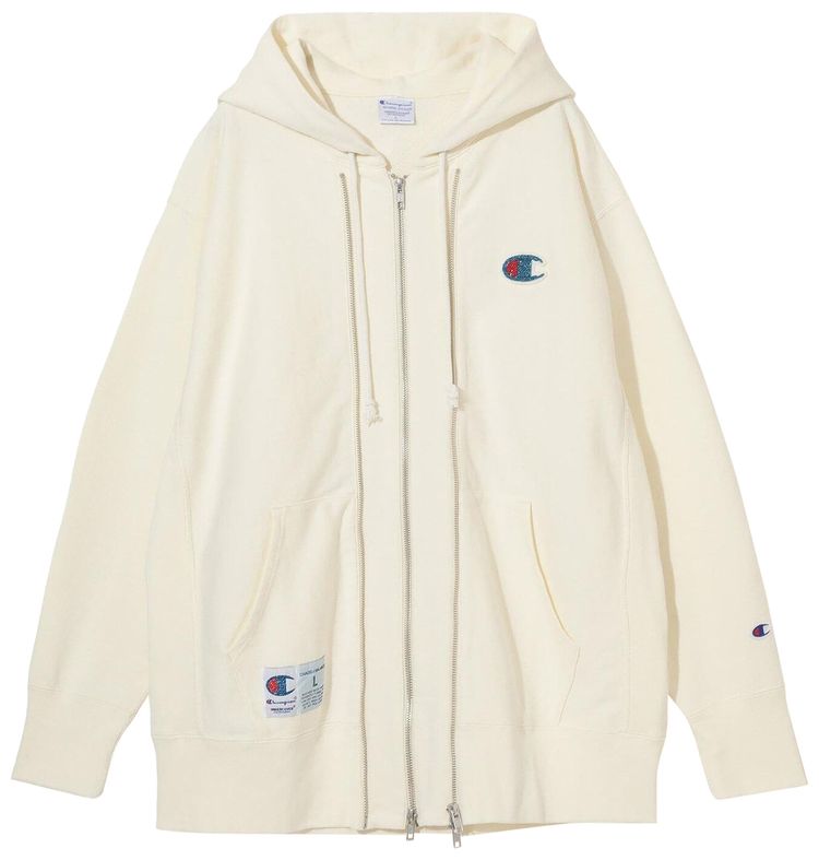 Undercover x Champion Zip Up Hoodie Ivory
