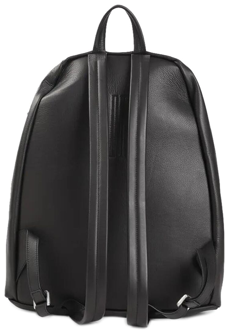 Rick Owens Soft Grain Cow Leather Backpack Black