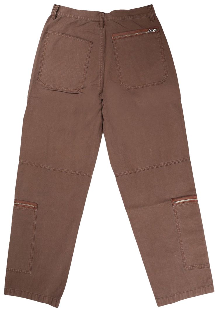 Stussy Pigment Dyed Ripstop Flight Pants Brown