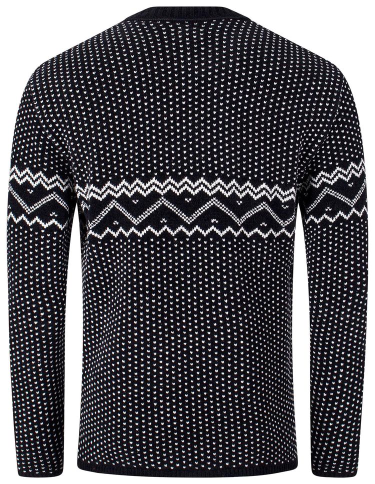 CP Company Chenille Jacquard Knitted Jumper Black