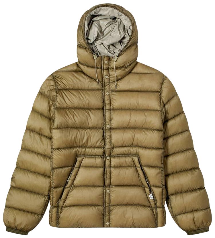 CP Company DD Shell Hooded Down Jacket Silver Sage