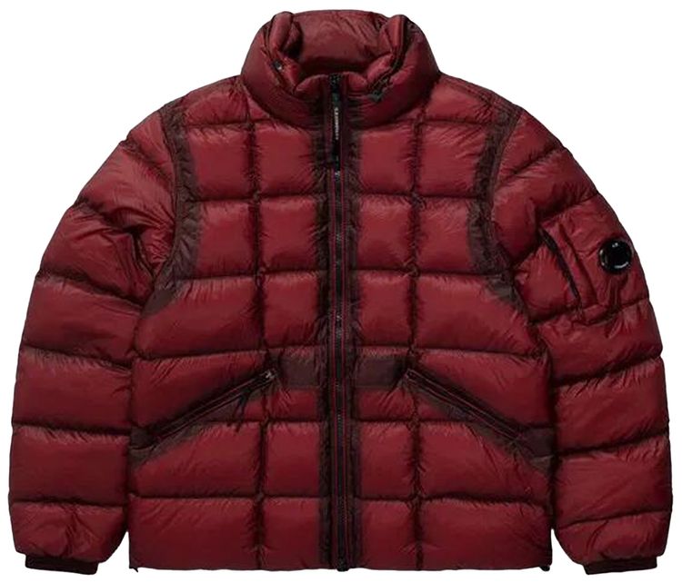 CP Company Flatt Nylon Down Jacket Red