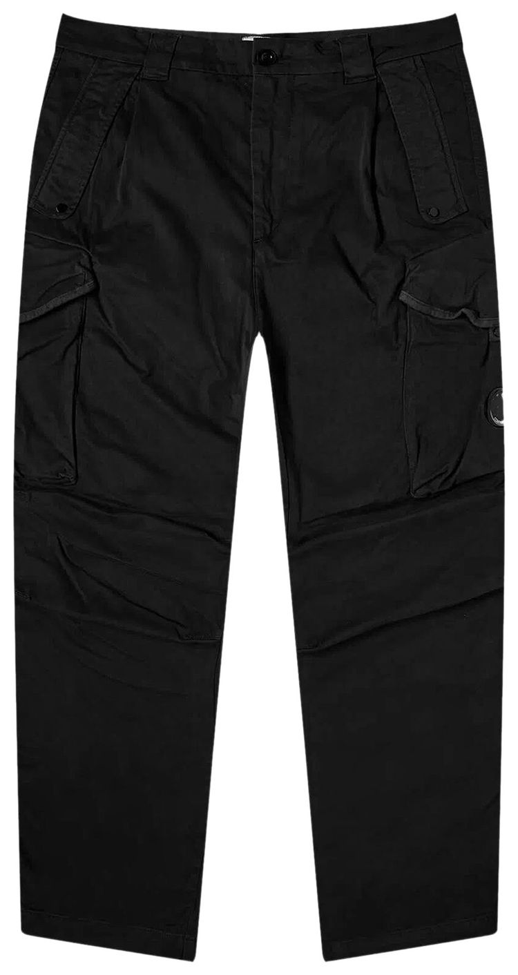CP Company Stretch Sateen Pants Loose Fit Black