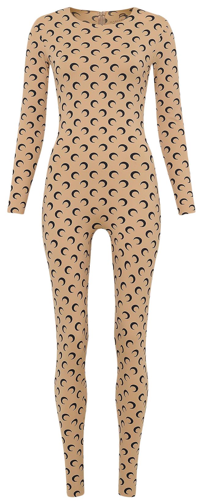 Marine Serre All Over Moon Catsuit Inverse Tan