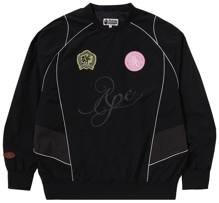 BAPE Multi Logo Relaxed Fit Pullover Black