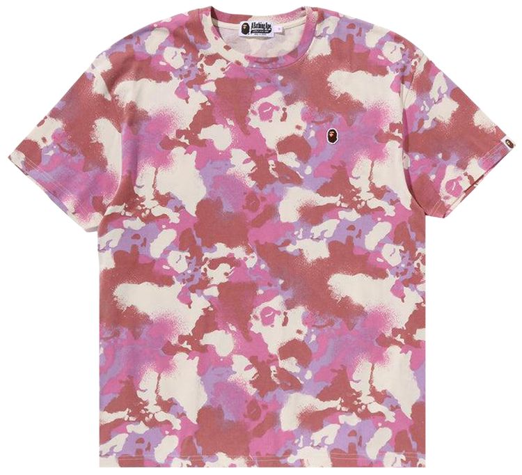 BAPE Map Camo Oversized Tee Pink