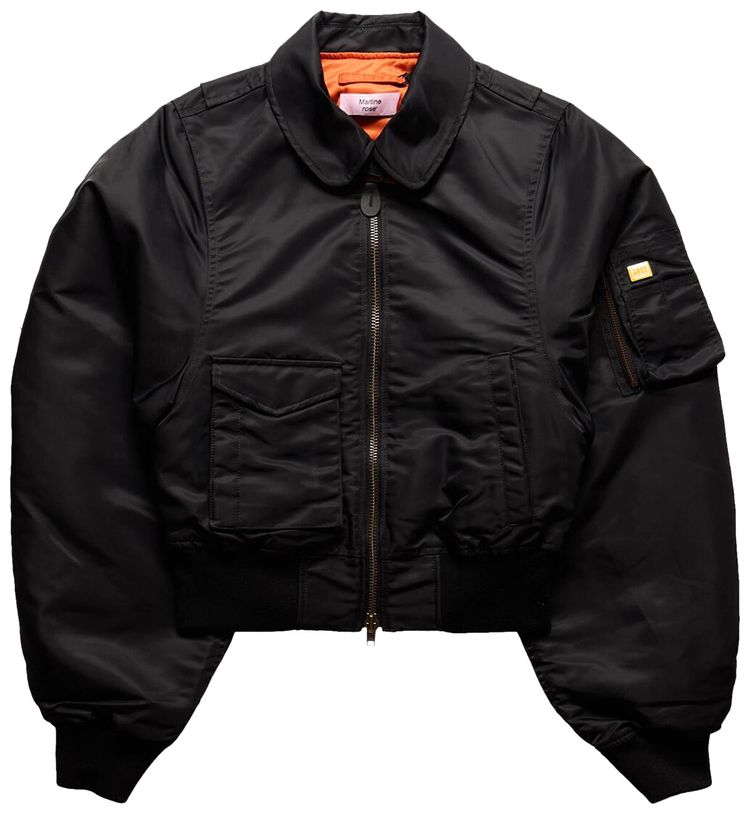 Martine Rose Shrunken Bomber Jacket Black