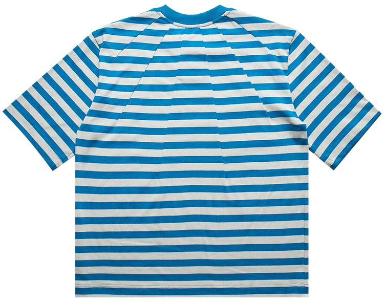 Aris Tatalovich Dart Neck Stripe T Shirt Grey