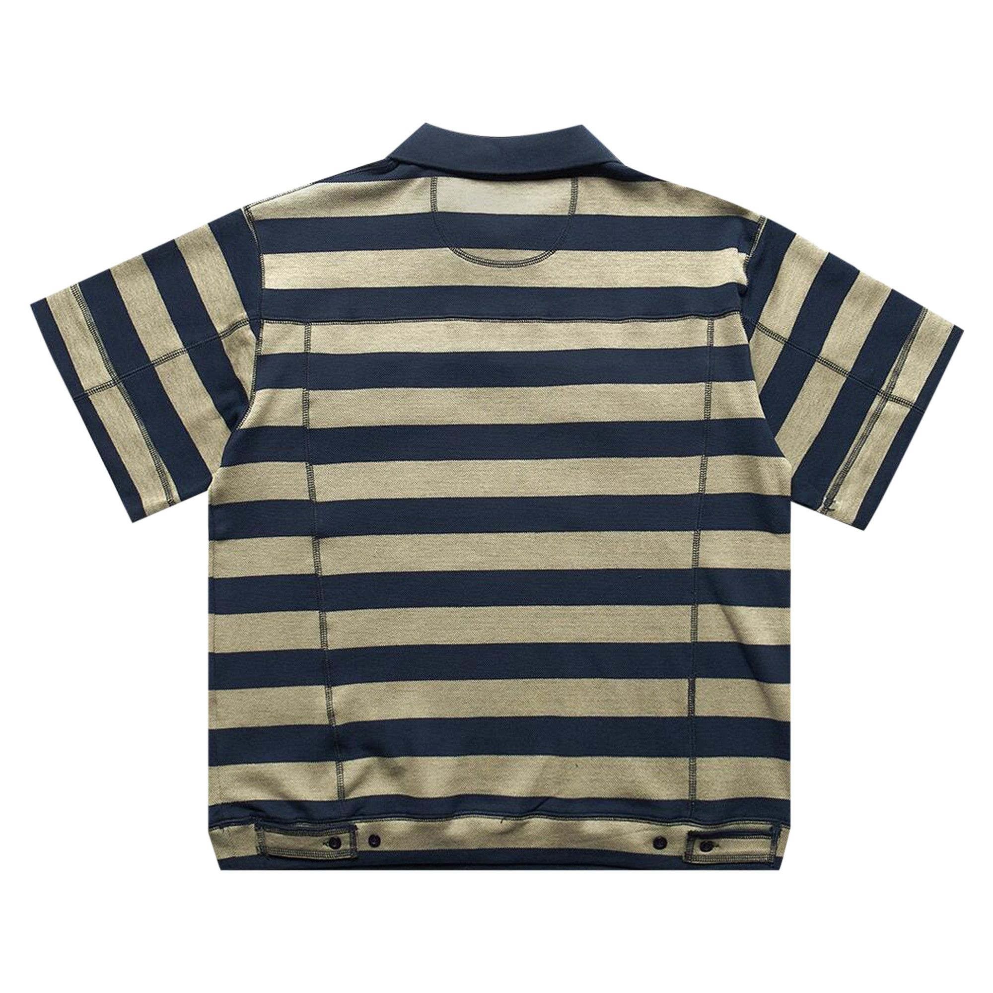 Buy Aris Tatalovich Stripe Trucker Polo 'Green' - ATFW24TO3