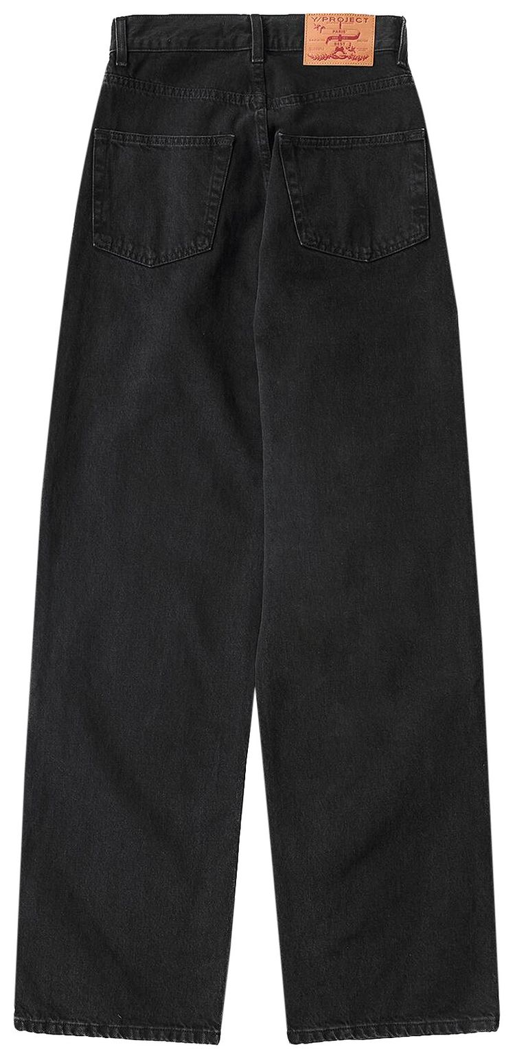 YProject Cut Out Jeans Black