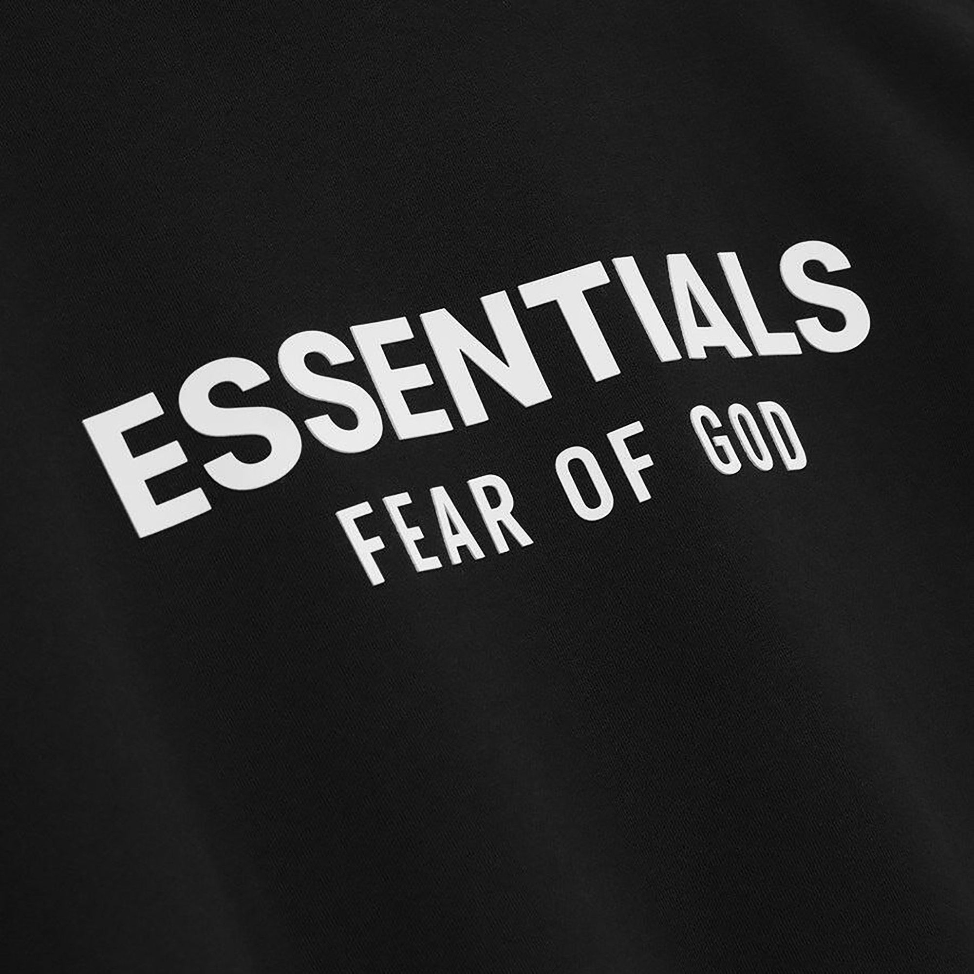 Buy Fear of God Essentials Classic Fit Fleece Hoodie 'Jet Black