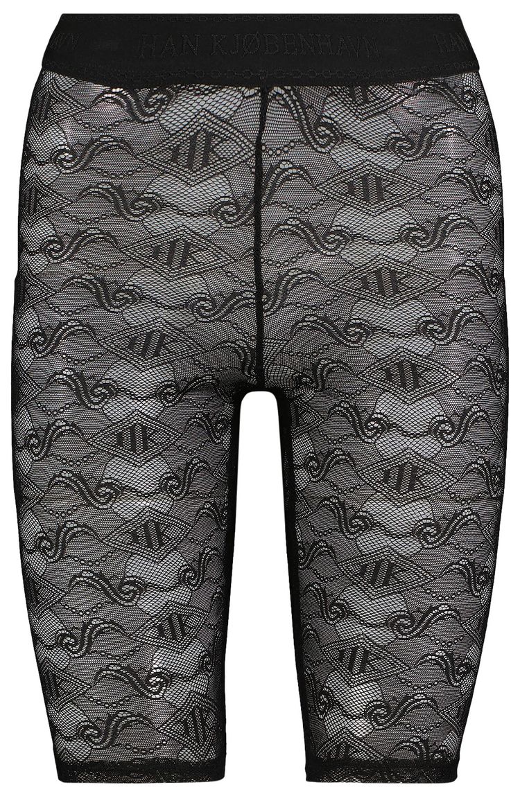 Han Kjbenhavn Lace Monogram Cycling Shorts Black