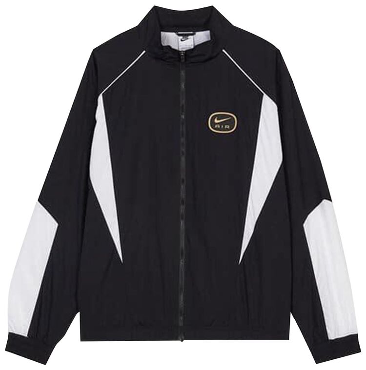 Nike Woven Track Top BlackWhiteMetallic Gold