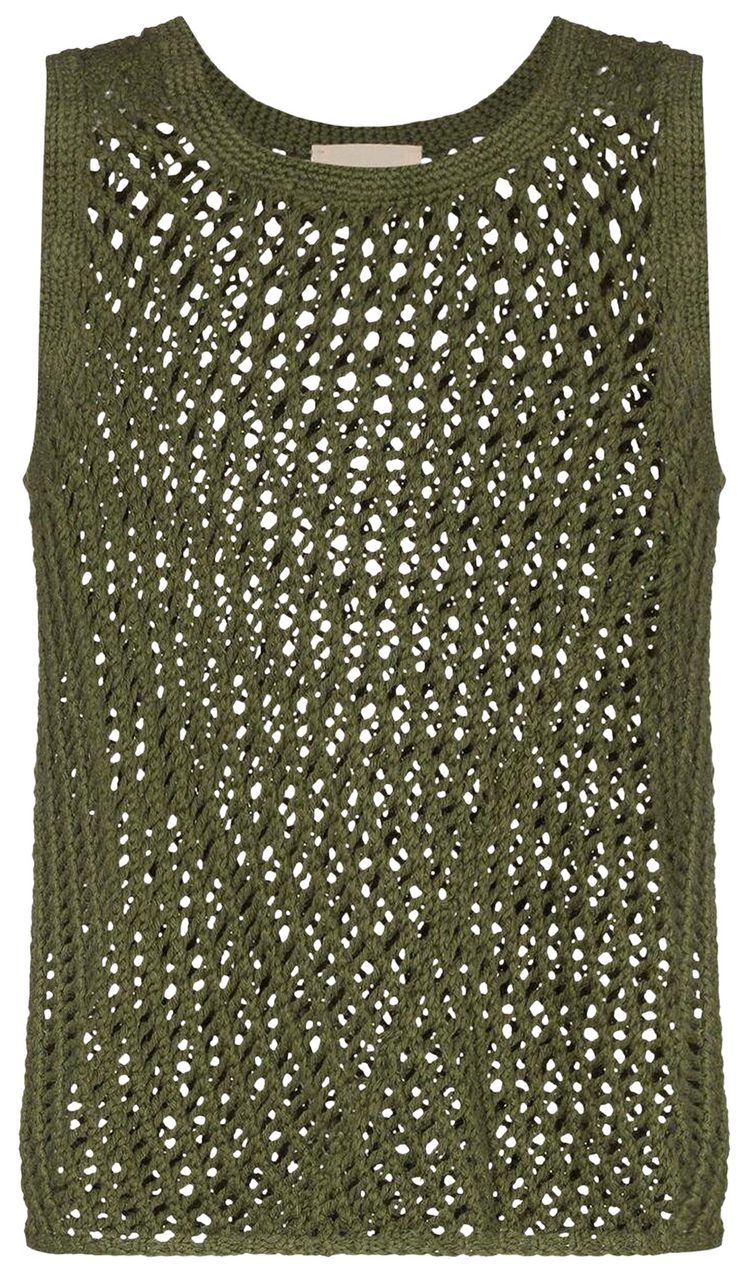 Nicholas Daley Hand Crocheted Vest Green