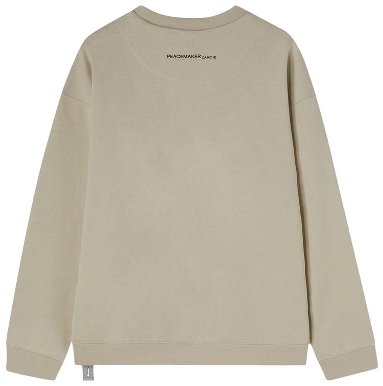 OAMC Peacemaker Bird Loose Fit Crewneck Sand