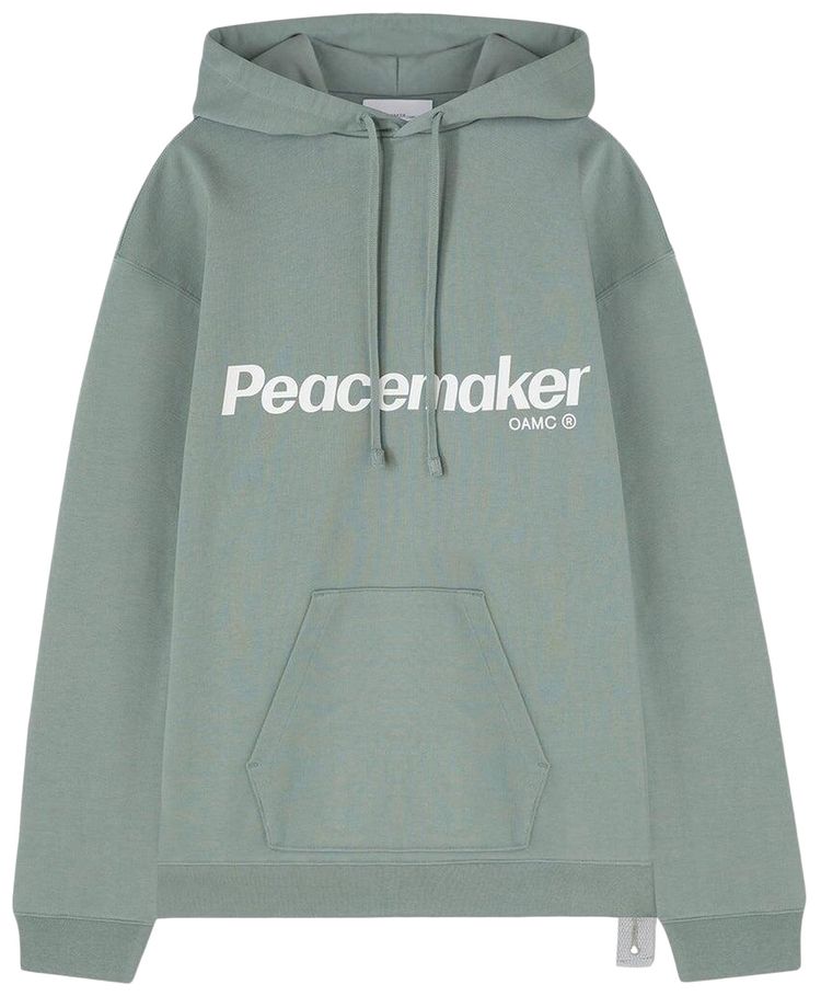 OAMC Peacemaker Flower Loose Fit Hoodie Sage Green
