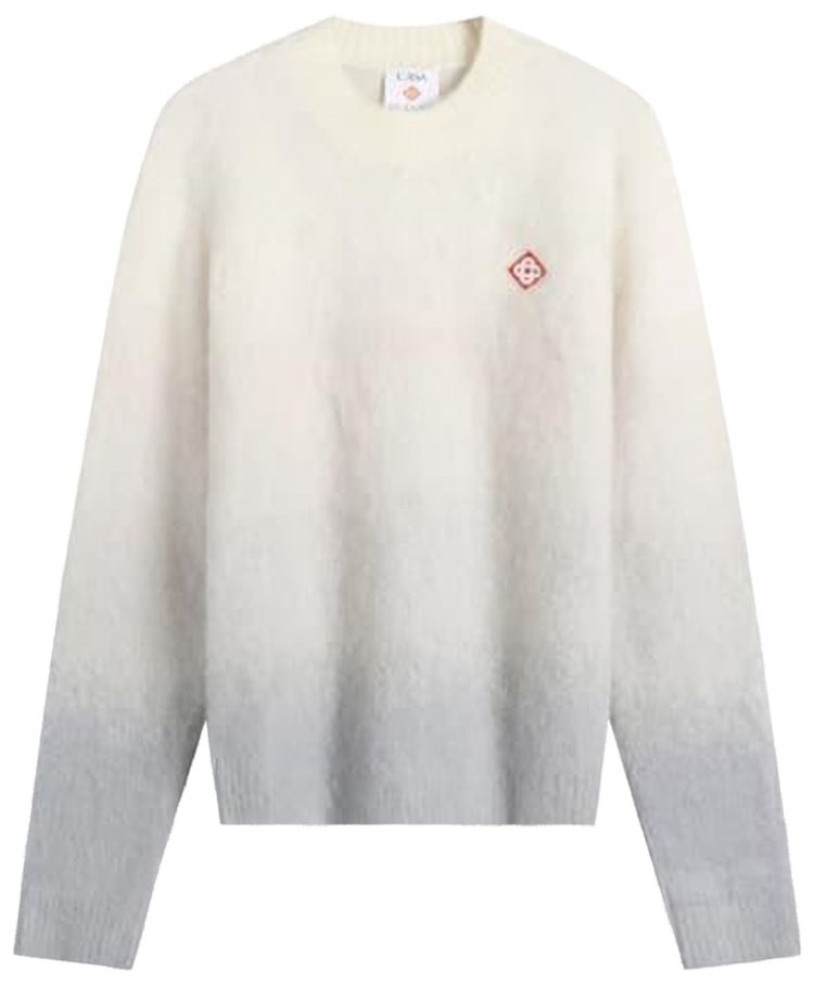 Casablanca Gradient Mohair Crew Grey Gradient