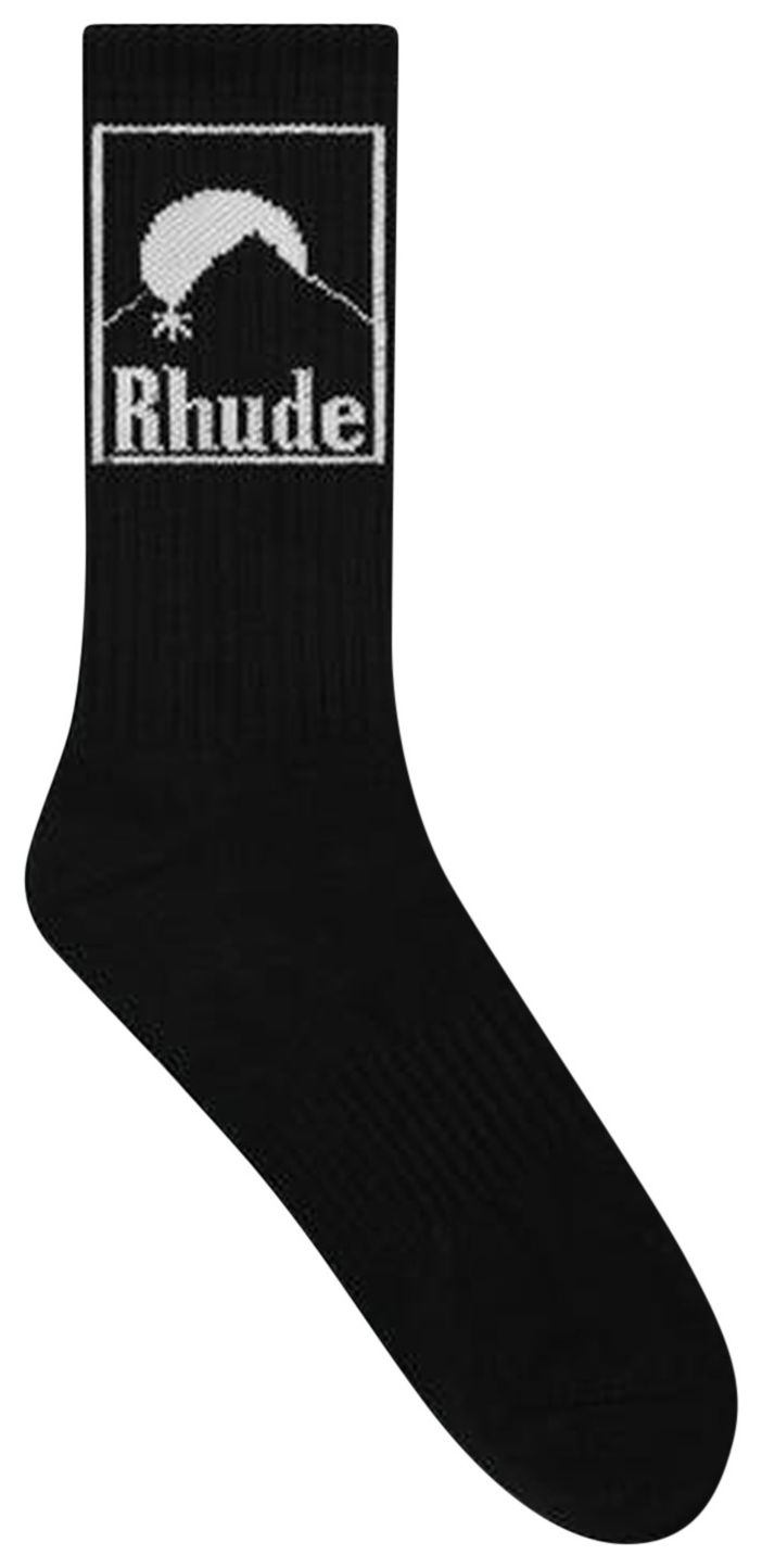 Rhude Moonlight Badge Sock BlackWhite