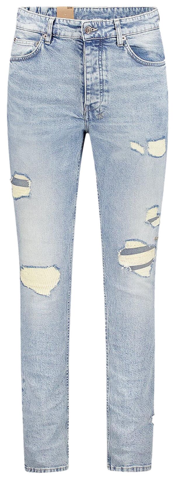Ksubi Chitch Champagne Destroy Sketch Tapered Jeans Blue