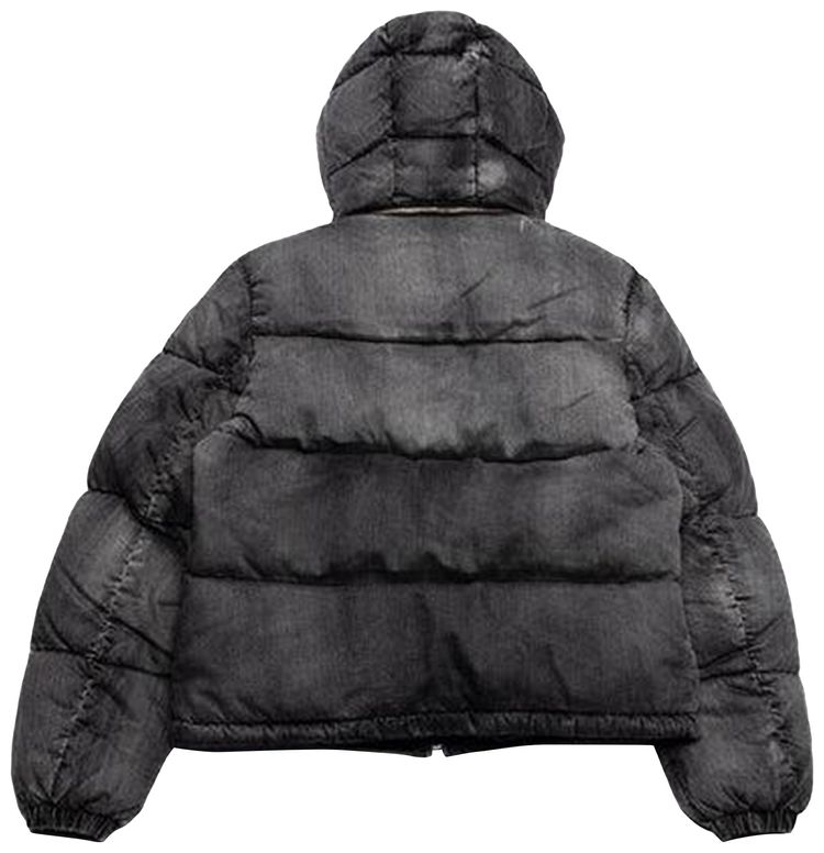 PURPLE BRAND Denim Puffer Jacket Black