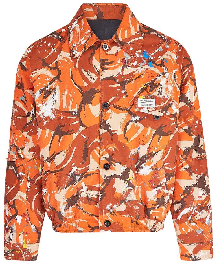 Martine Rose Woven Coach Jacket Orange