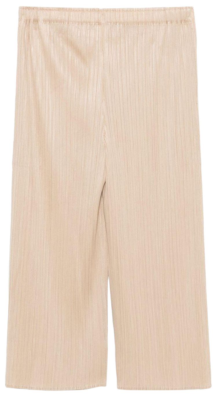 Pleats Please Issey Miyake MC August Pants Beige