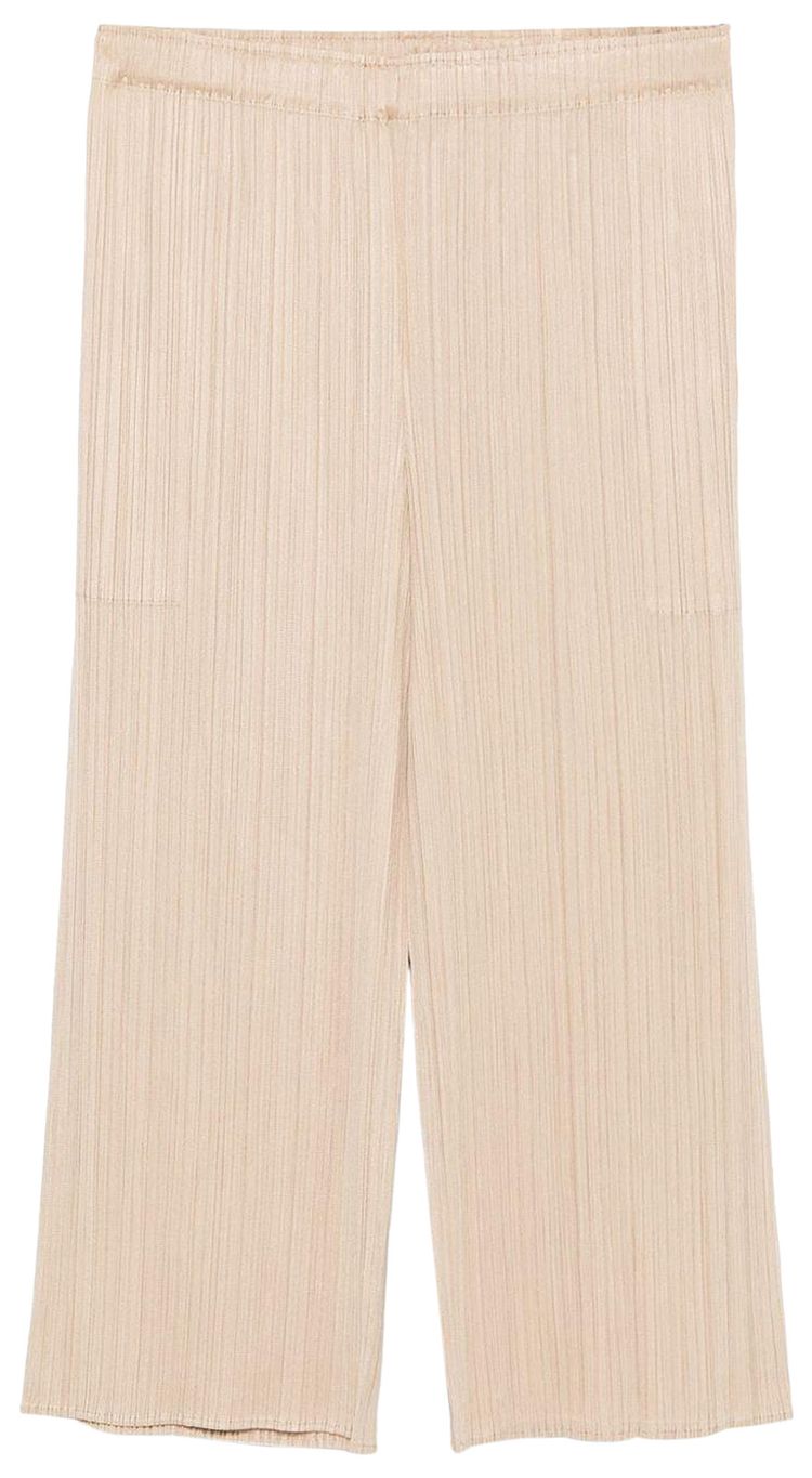 Pleats Please Issey Miyake MC August Pants Beige